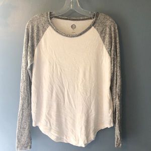 Grey and White Long Sleeve